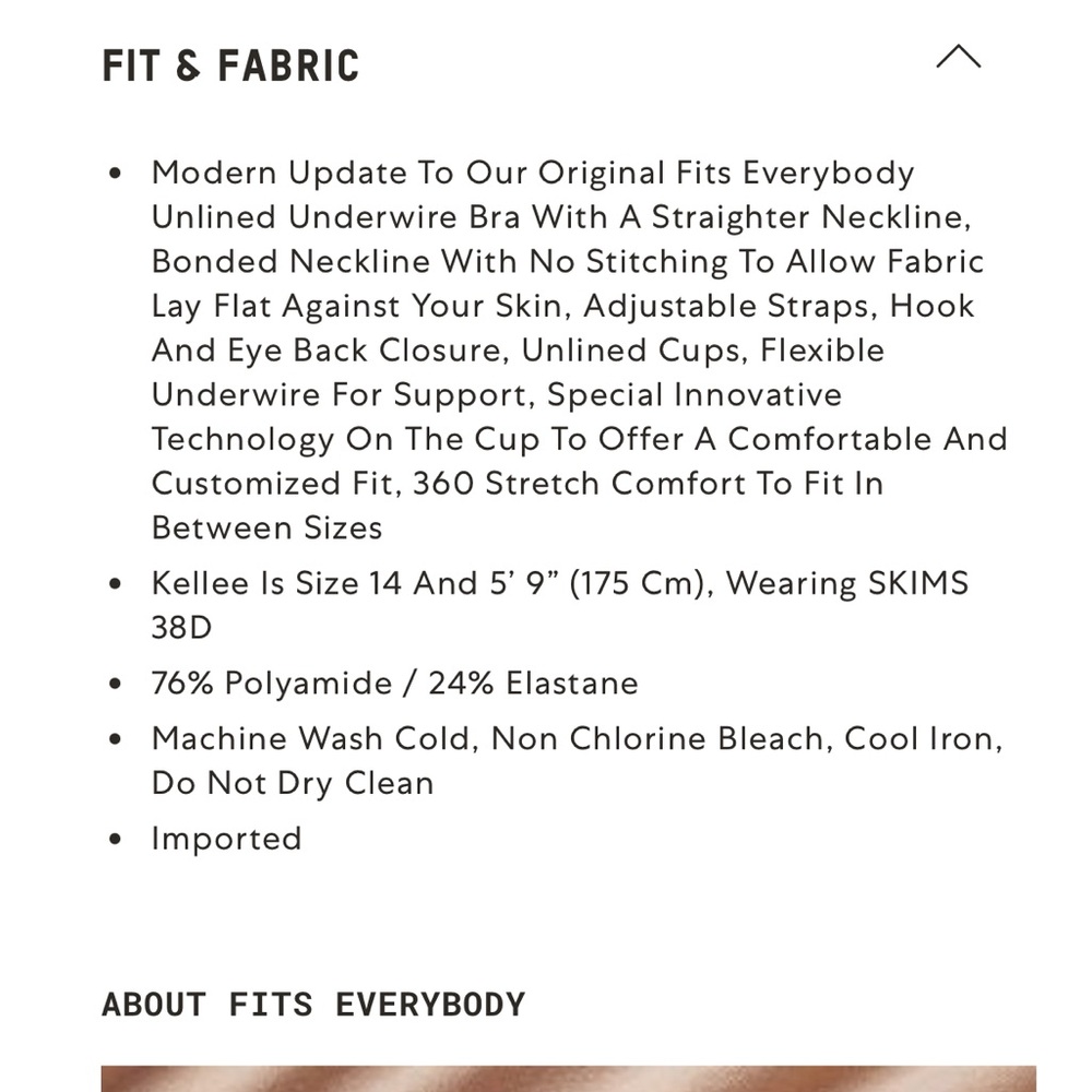 SKIMS FITS EVERYBODY
UNLINED DEMI BRA - Picture 3 of 10